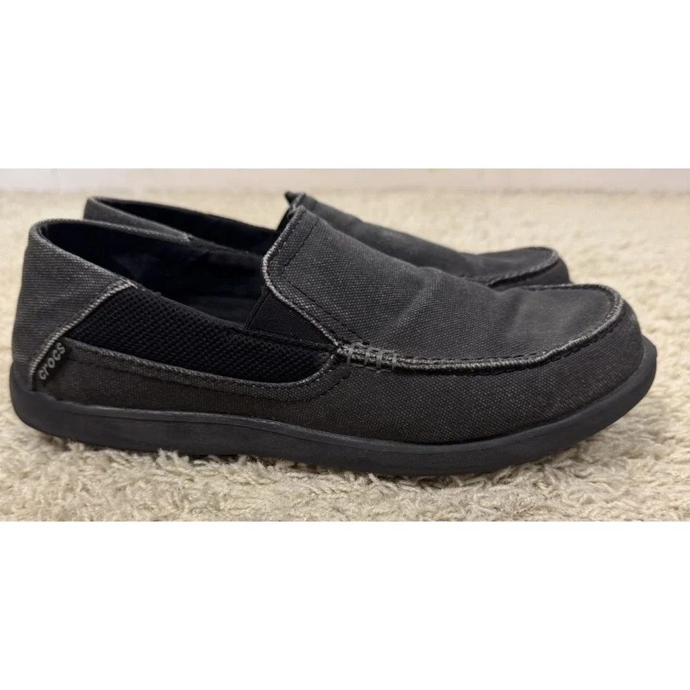 Crocs Mens Santa Cruz 2 Gray Slip On Loafers Water Boat Shoes Size 8 Comfort‎